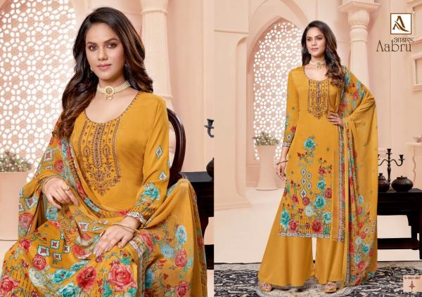 Alok Aabru 5 Festive Wear Designer Dress Material Collection